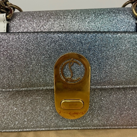 Authentic Christian Louboutin Elisa Mini Glitter Shoulder Bag - Picture 5 of 14